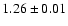 $1.26 \pm 0.01$