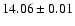 $14.06 \pm 0.01$