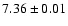 $7.36 \pm 0.01$