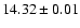 $14.32 \pm 0.01$