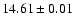 $14.61 \pm 0.01$