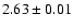 $2.63 \pm 0.01$