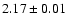 $2.17 \pm 0.01$