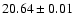 $20.64 \pm 0.01$