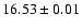 $16.53 \pm 0.01$