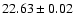 $22.63 \pm 0.02$
