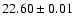 $22.60 \pm 0.01$