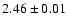 $2.46 \pm 0.01$