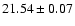 $21.54 \pm 0.07$