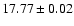 $17.77 \pm 0.02$