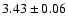 $3.43 \pm 0.06$