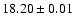 $18.20 \pm 0.01$