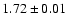 $1.72 \pm 0.01$