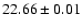 $22.66 \pm 0.01$