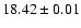 $18.42 \pm 0.01$