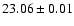 $23.06 \pm 0.01$