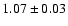 $1.07 \pm 0.03$