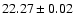 $22.27 \pm 0.02$