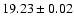 $19.23 \pm 0.02$
