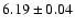 $6.19 \pm 0.04$