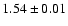 $1.54 \pm 0.01$