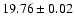 $19.76 \pm 0.02$