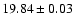 $19.84 \pm 0.03$