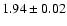 $1.94 \pm 0.02$
