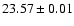 $23.57 \pm 0.01$