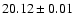 $20.12 \pm 0.01$