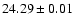 $24.29 \pm 0.01$