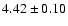 $4.42 \pm 0.10$