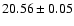 $20.56 \pm 0.05$
