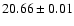 $20.66 \pm 0.01$