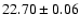 $22.70 \pm 0.06$