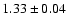 $1.33 \pm 0.04$