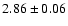 $2.86 \pm 0.06$