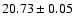 $20.73 \pm 0.05$