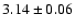 $3.14 \pm 0.06$