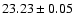 $23.23 \pm 0.05$