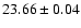 $23.66 \pm 0.04$