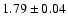 $1.79 \pm 0.04$