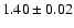 $1.40 \pm 0.02$