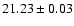 $21.23 \pm 0.03$