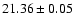 $21.36 \pm 0.05$