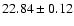 $22.84 \pm 0.12$