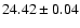 $24.42 \pm 0.04$