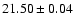 $21.50 \pm 0.04$