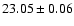 $23.05 \pm 0.06$