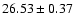 $26.53 \pm 0.37$